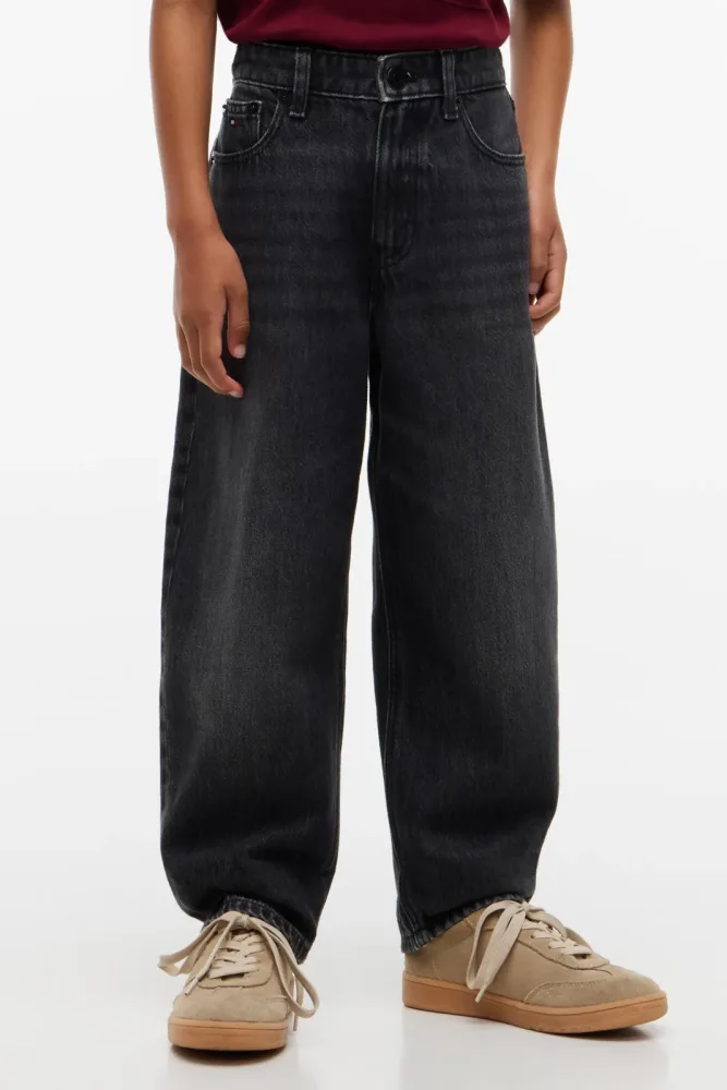 Tommy Hilfiger Kids Barrel Fit Jeans - Black Used 16 Kids