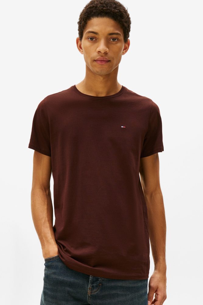 Tommy Jeans T-Shirt - Rich Brown M Herren