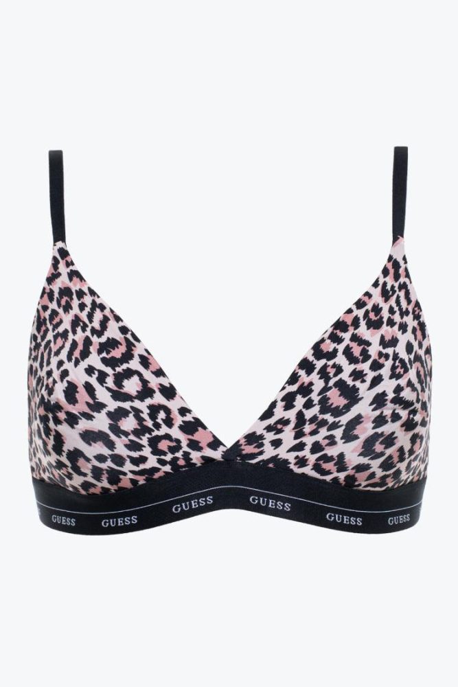 Guess Jane Triangel-BH - Pink Leopard M Damen