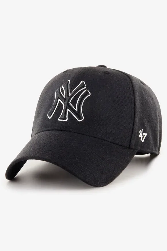 47 Brand Snapback Cap - Black + White Einheitsgroesse Herren
