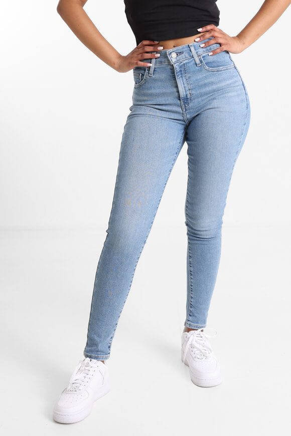 Levi's 720 High Rise Super Skinny Jeans L28 - Light Indigo Worn In 27/28 Damen