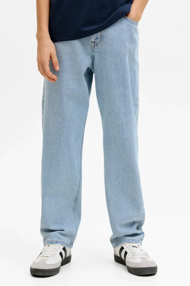 Jack & Jones Junior JJICHRIS JJORIGINAL Relaxed Fit Jeans - Light Blue Denim 140 Kids