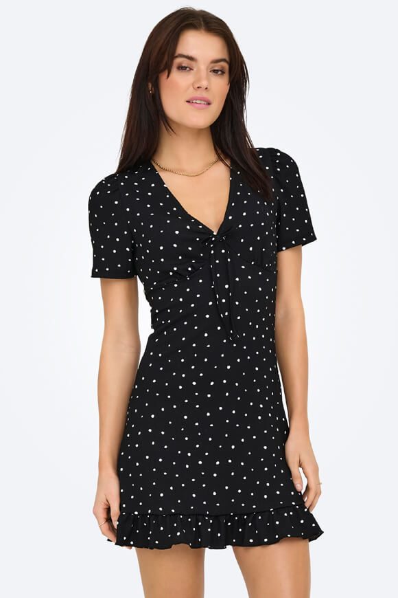 Only ONLBILL Minikleid aus Seersucker - Black S Damen