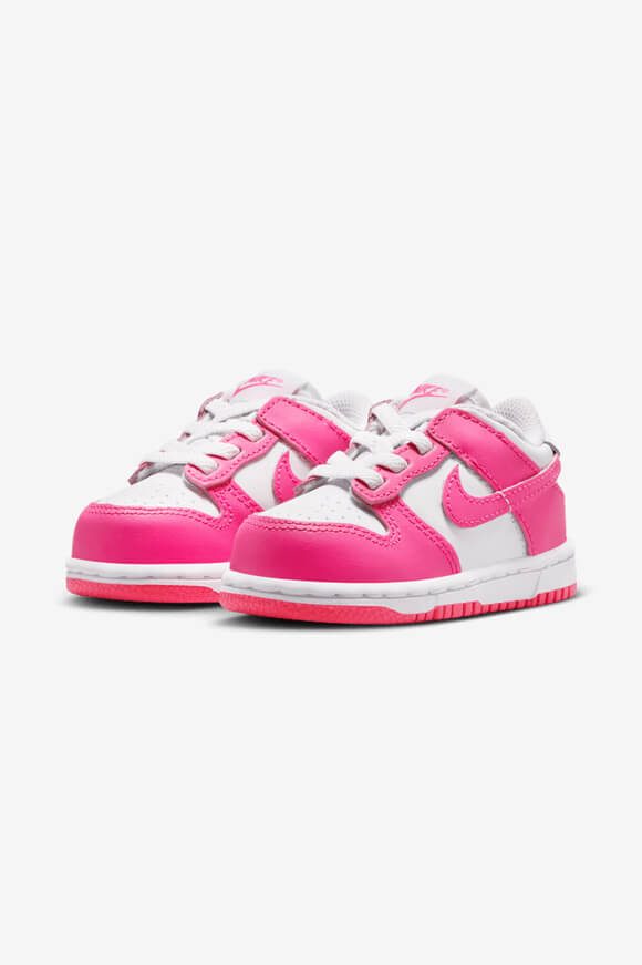 Nike Dunk Baby Sneaker - White + Laser Fuchsia EU17