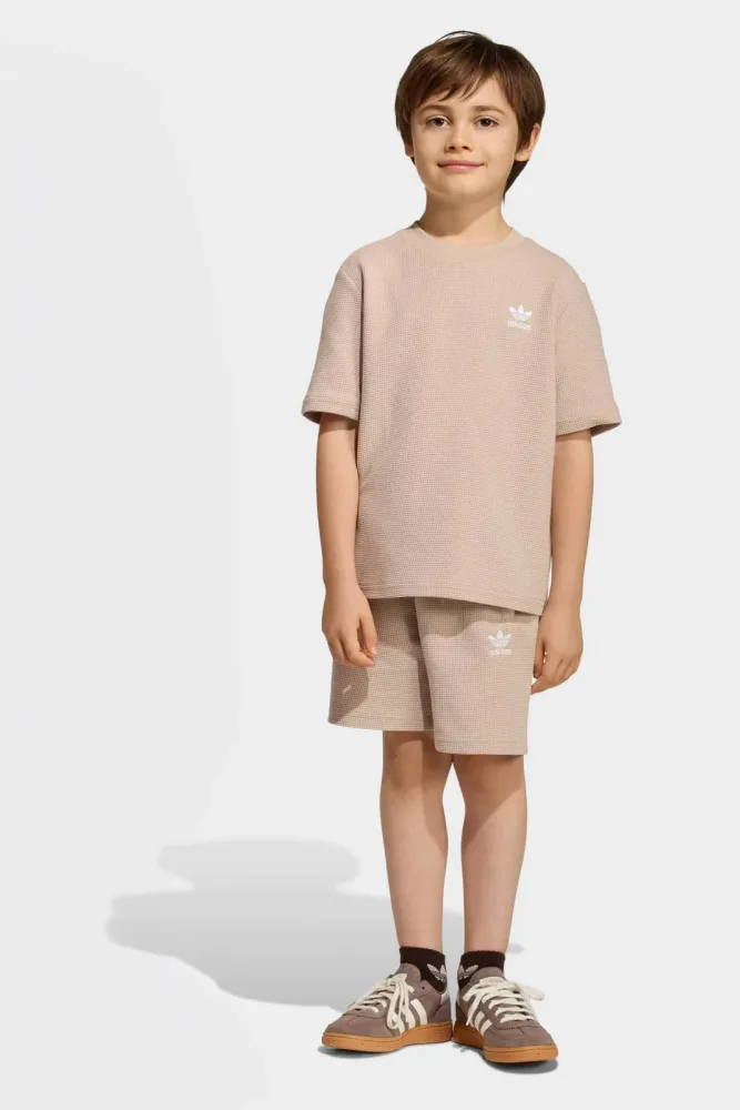 Adidas Originals Kids-Set aus Waffelstoff - Stone Khaki 128