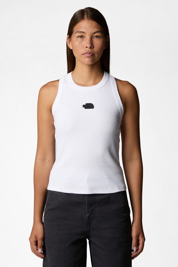 The North Face Geripptes Tanktop - White S Damen