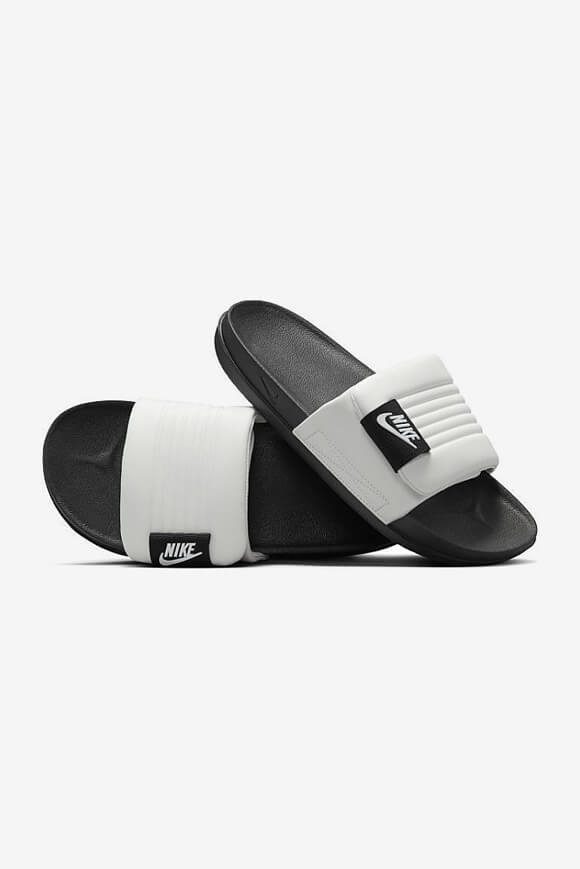 Nike Offcourt Adjust Pantoletten - Black + White EU45 Herren