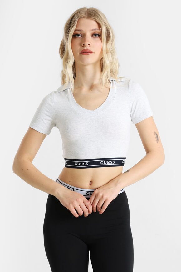 Guess Crop T-Shirt - Heather Stone XS Damen