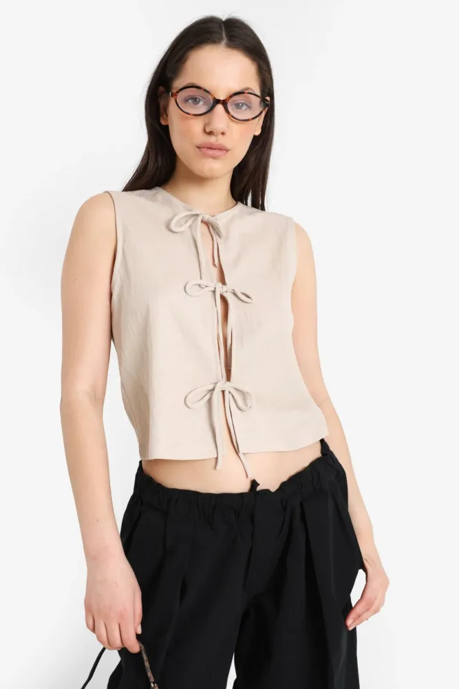 Only ONLSAKURA Crop Top - Chateau Grey XS Damen
