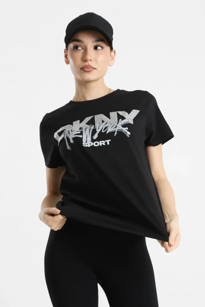 DKNY T-Shirt - Black XS Damen