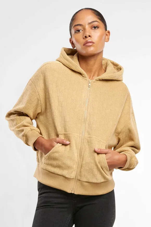 Urban Classics Samt Jacke - Unionbeige S Damen