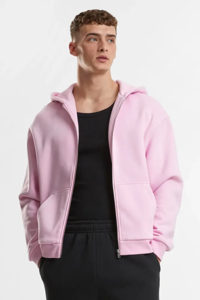 Urban Classics Fluffy Kapuzensweatjacke - Soft Pink XS Herren