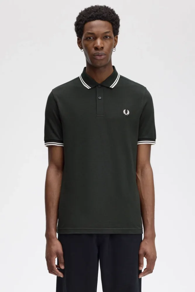 Fred Perry - Polo-Shirt Twin Tipped, für Herren, Schwarz, Größe S