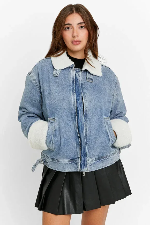 Tally Weijl Oversize Jeansjacke - Light Blue S Damen