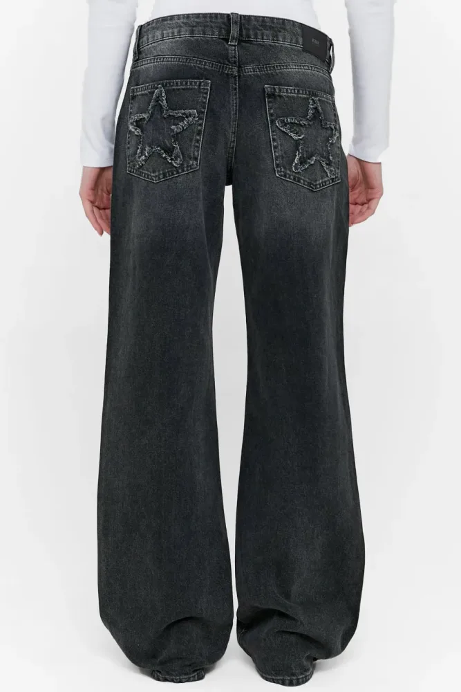 Tally Weijl Straight Leg Jeans - Grey Washed 38 Damen