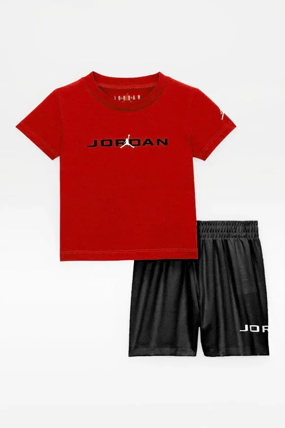Jordan Baseleine Baby-Set - Black + Red 12m