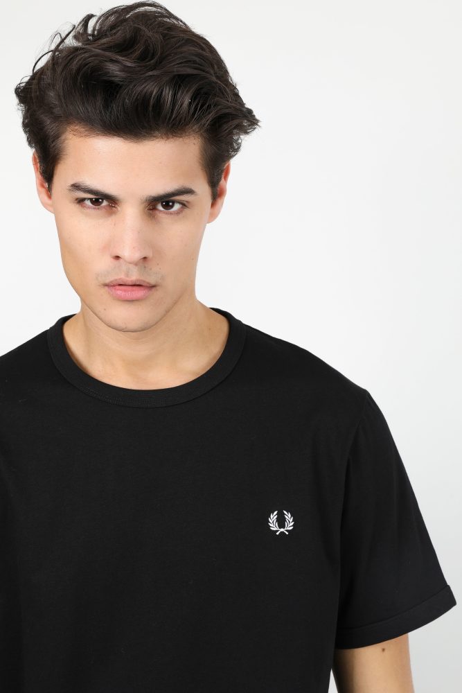 Fred Perry T-Shirt - Schwarz S Herren