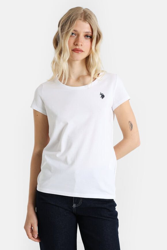 U.S. Polo Assn. Lucy T-Shirt - White S Damen