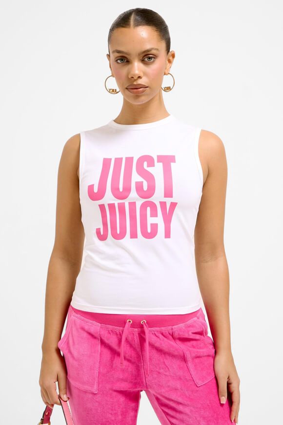 Juicy Couture Just Juicy Tanktop - White XXS Damen