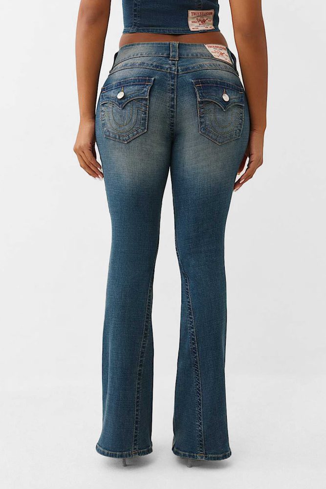 True Religion Joey Flare Jeans - Radiant Pearl 24 Damen