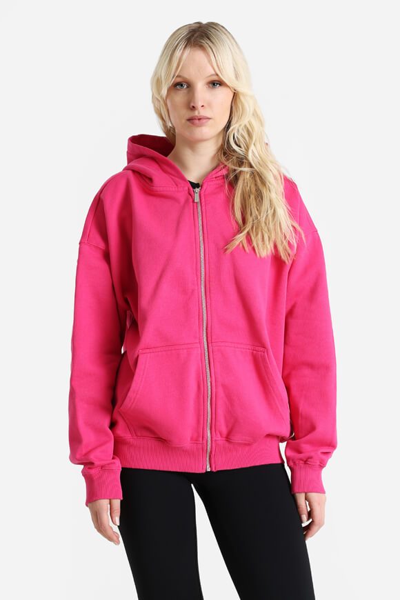 Pegador Ramira Oversize Kapuzensweatjacke - Washed Digital Pink L Damen