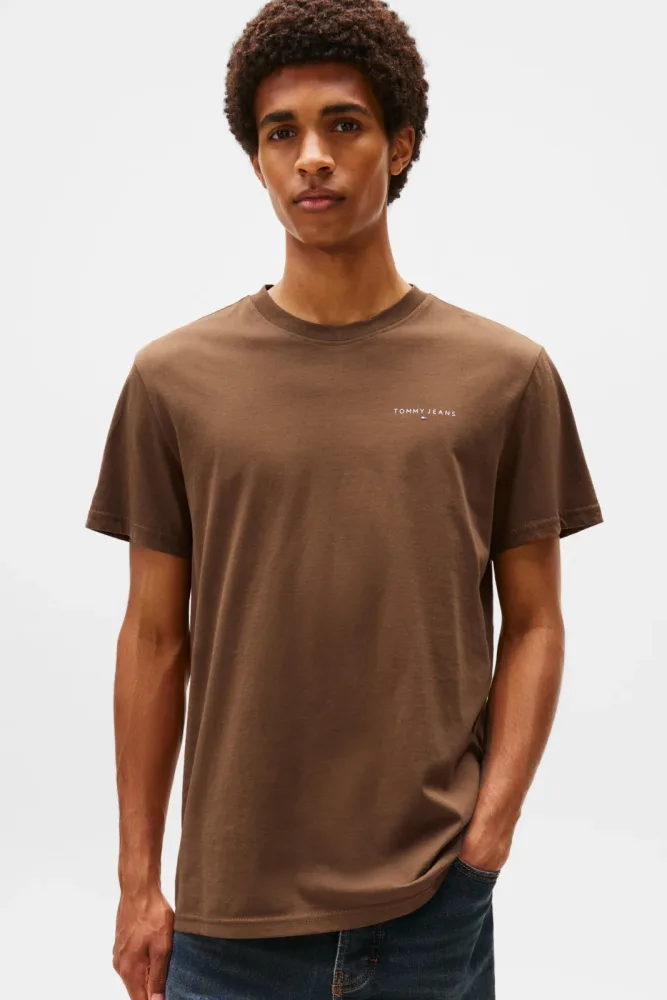 Tommy Jeans T-Shirt - Pecan Nut M Herren