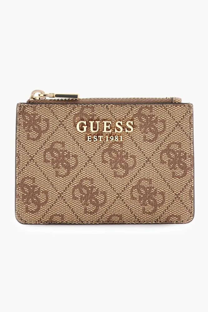 Guess Laurel Kartenetui - Latte Einheitsgroesse Damen