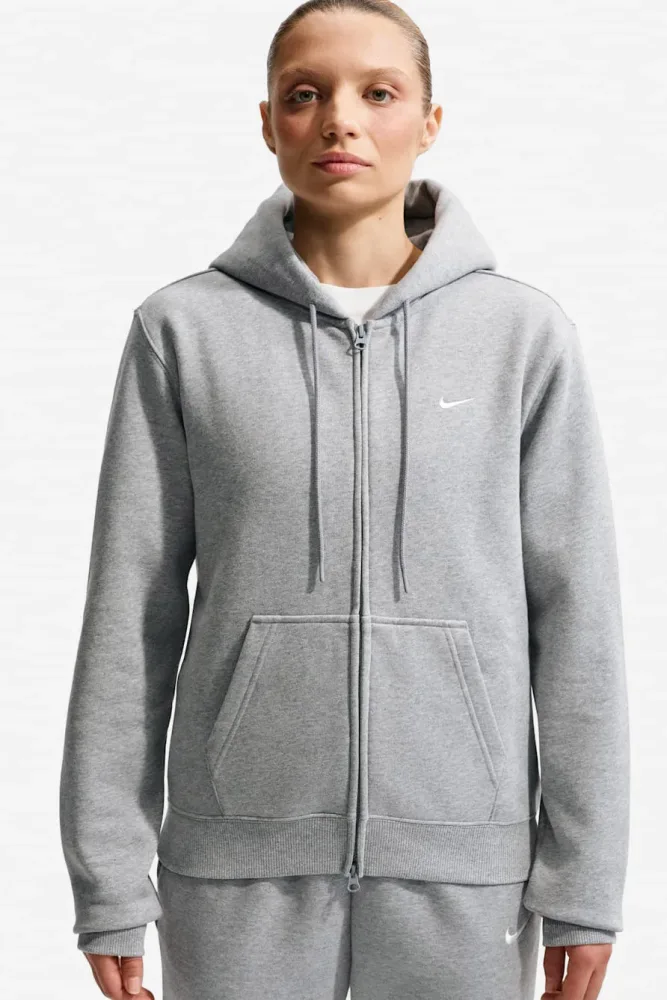 Nike Kapuzensweatjacke - Dark Grey Heather S Damen