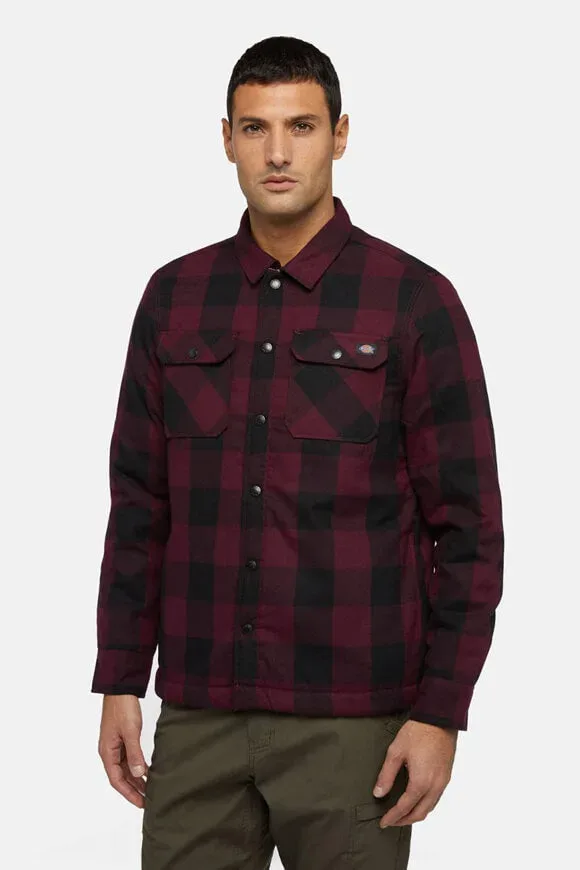 Dickies Sacramento Gefüttertes Overshirt - Maroon L Herren