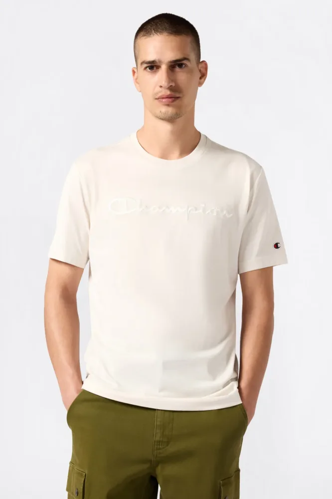 Champion T-Shirt - Light Beige L Herren