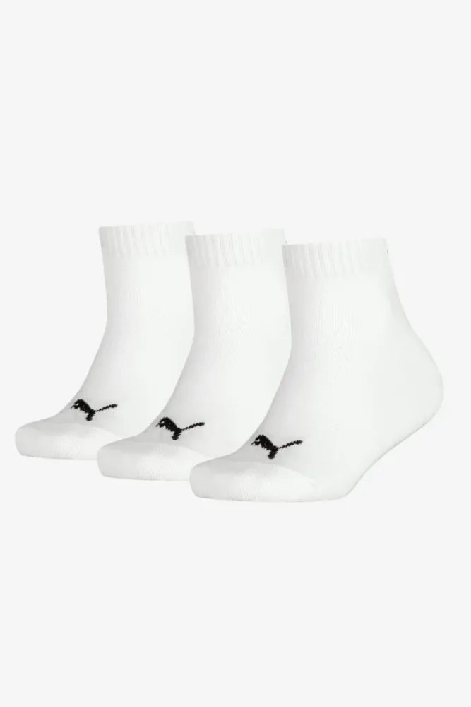 Puma - Socken  3er Pack Bequem sitzend-Plain Quarter 3P, 31-34, Weiss