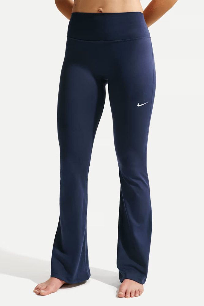 Nike Flare Leggings - Midnight Navy + White L Damen