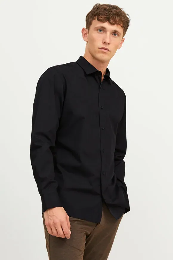 Jack & Jones - Hemd, langarm, für Herren, Black, Größe XL
