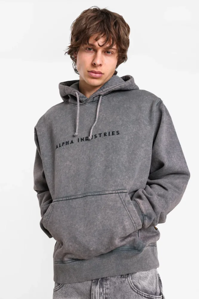Alpha Industries Kapuzensweatshirt - Vintage Grey M Herren