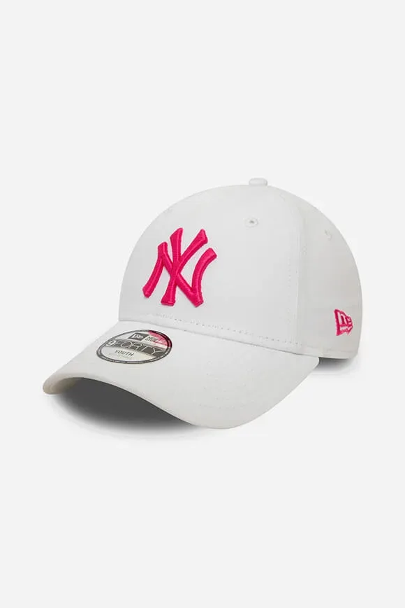 New Era 9Forty Kids (4-6Jahre) Cap / Strapback - White + Pink Einheitsgroesse