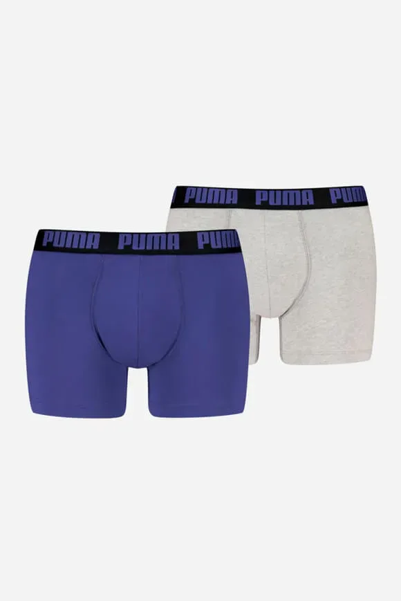 Puma Doppelpack Boxershorts - Midnight Blue M Herren