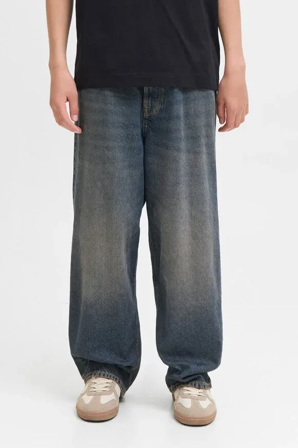 Jack & Jones Junior JJIRON Baggy Fit Jeans - Blue Denim 140 Kids