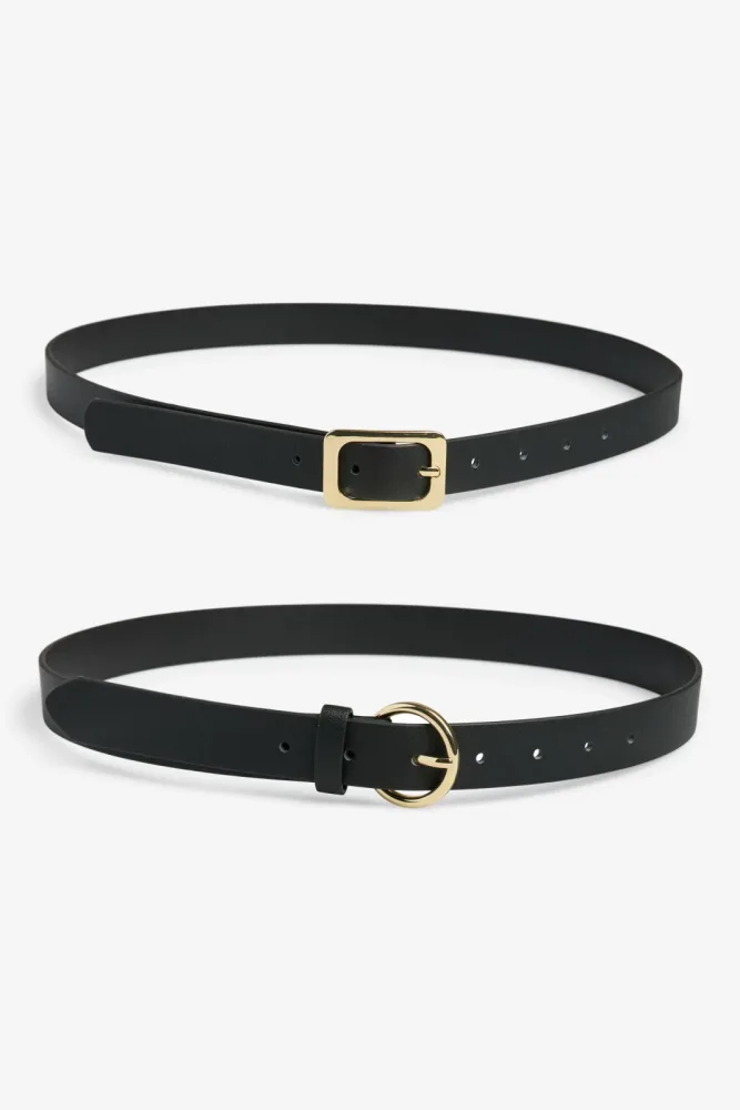 Pieces PCJILANE Gürtel-Set - Black + Gold 80 Damen