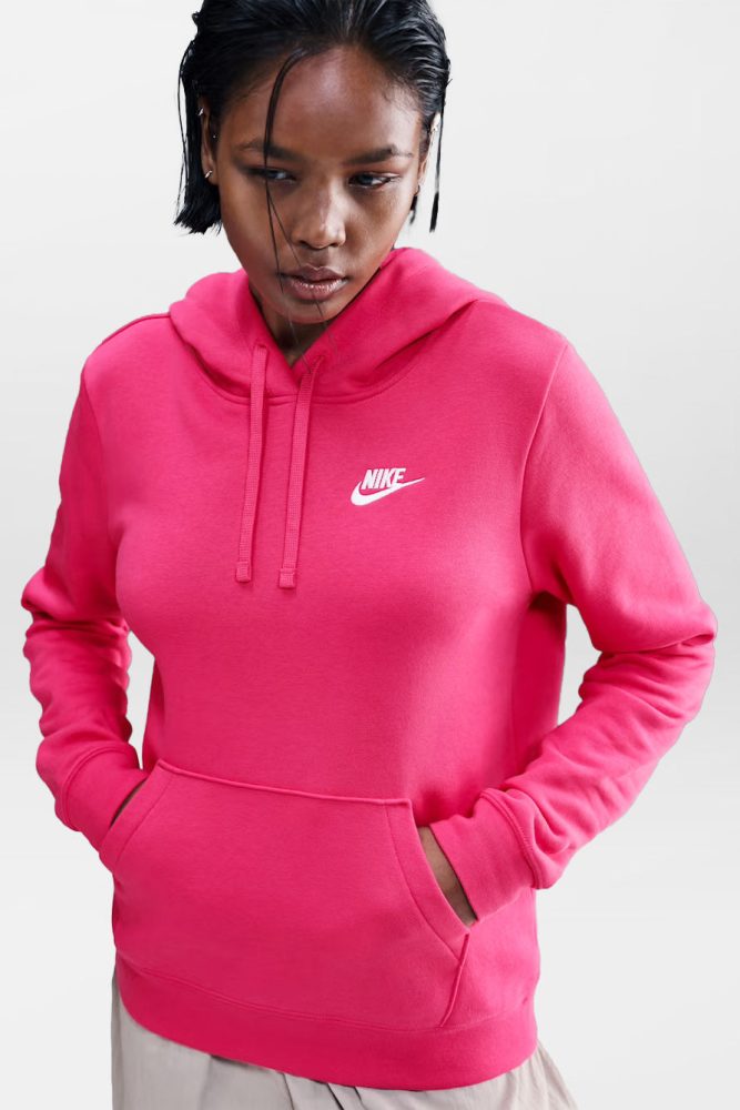 Nike Sportswear Club Fleece Kapuzensweatshirt - Rush Pink M Damen