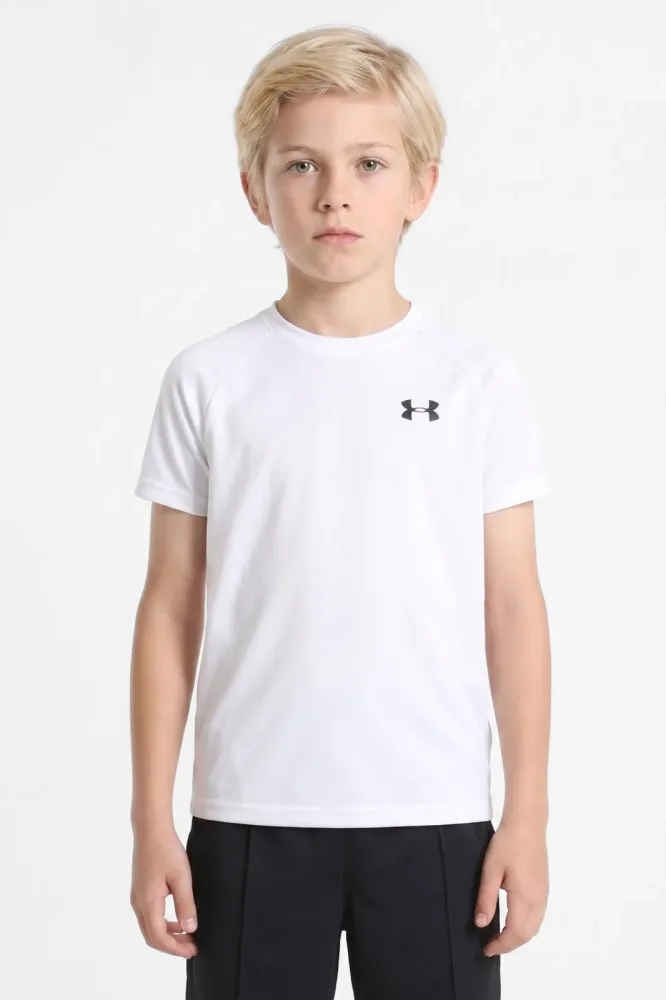 Under Armour T-Shirt - White M Kids