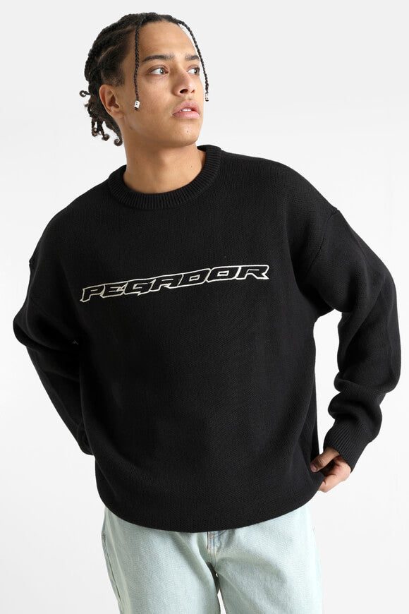 Pegador Strickpullover - Black L Herren