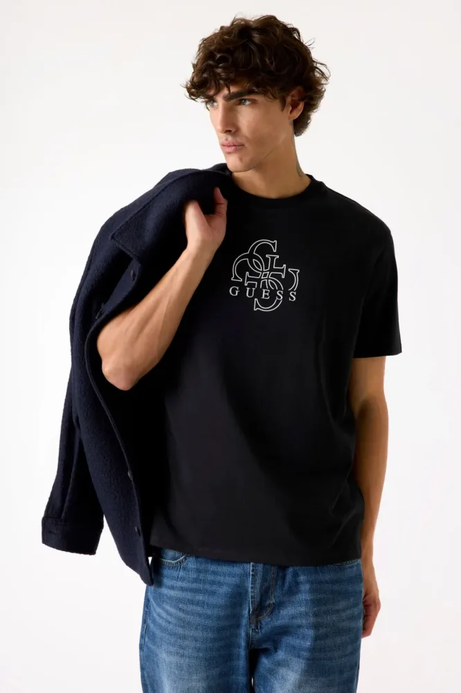 Guess T-Shirt - Jet Black M Herren