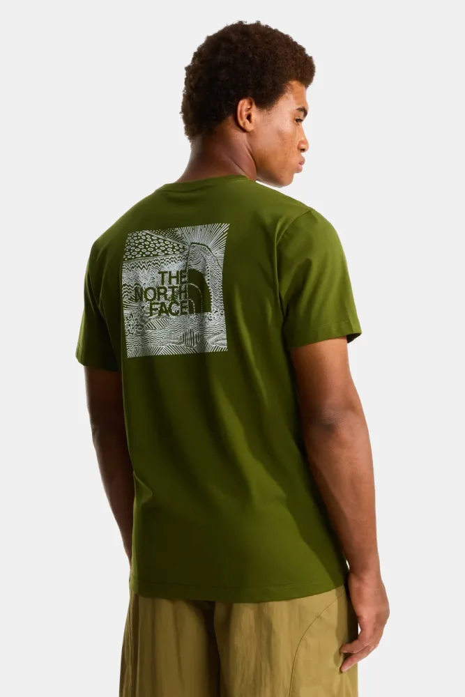 The North Face Redbox Celebration T-Shirt - Woodland Green M Herren