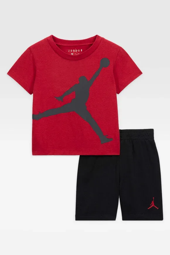 Jordan Baby-Set - Red + Black 12m