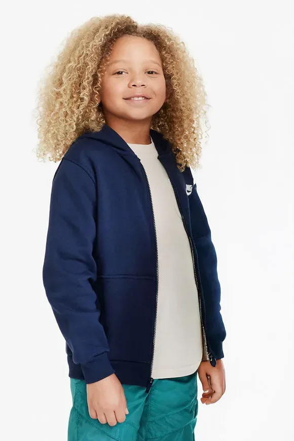 Nike Sportswear Club Fleece Kapuzensweatjacke - Midnight Navy L Kids