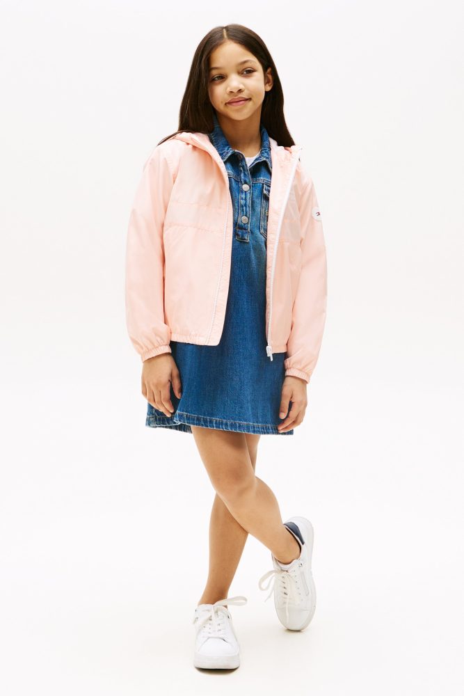 Tommy Jeans Essential Windbreaker - Coral Ice 14 Kids