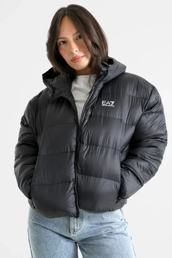EA7 Emporio Armani Train Shiny Pufferjacke - Black XS Damen