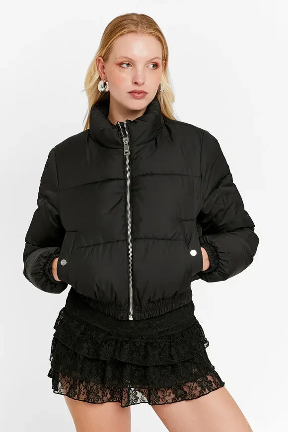 Tally Weijl Crop Pufferjacke - Black S Damen