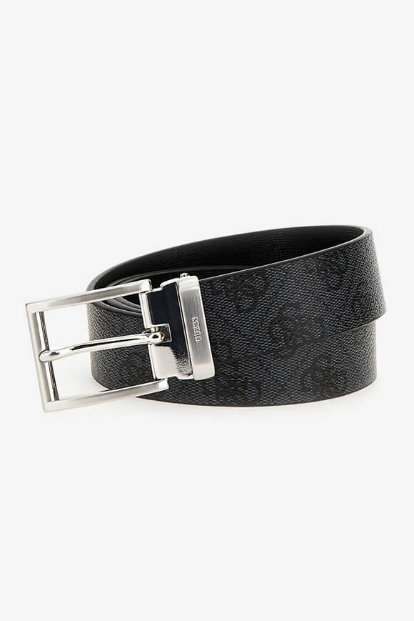 Guess Wendbarer Gürtel - Coal + Black S Herren
