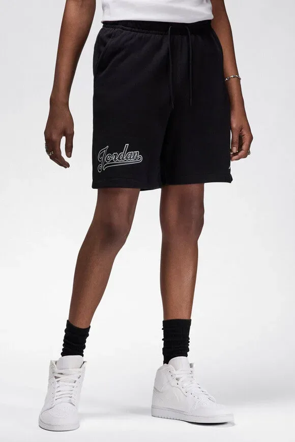Jordan Flight MVP Fleece Sweatshorts - Black + White L Herren